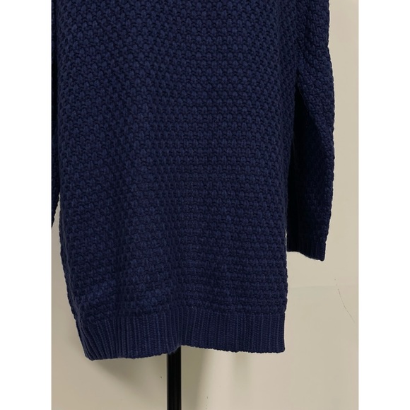 Grecerelle Open Front Acrylic Cardigan Blue Size L - Picture 3 of 5